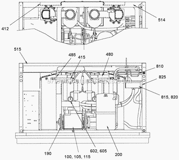 Page B Diagram and Parts List for EMF-2306  Ice-O-Matic Ice Maker