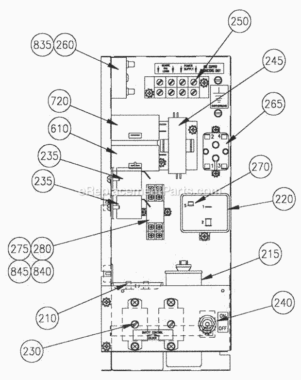 Page D Diagram and Parts List for EMF-2306  Ice-O-Matic Ice Maker