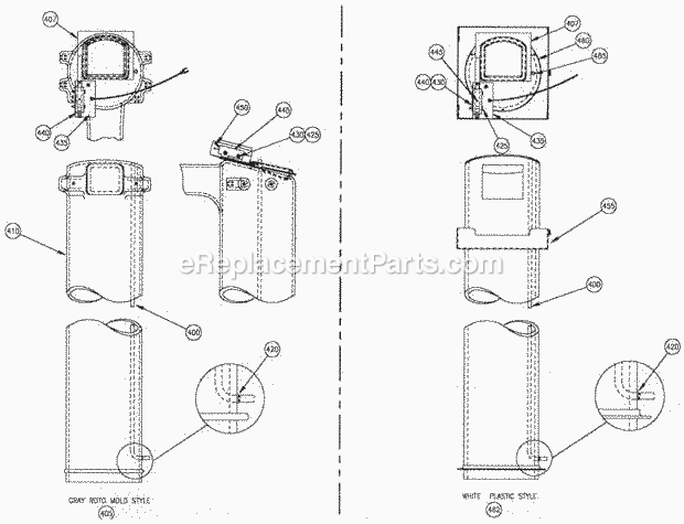 Page F Diagram and Parts List for EMF-2306  Ice-O-Matic Ice Maker