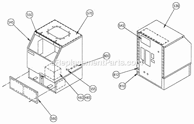 Page A Diagram and Parts List for EUC-150  Ice-O-Matic Ice Maker