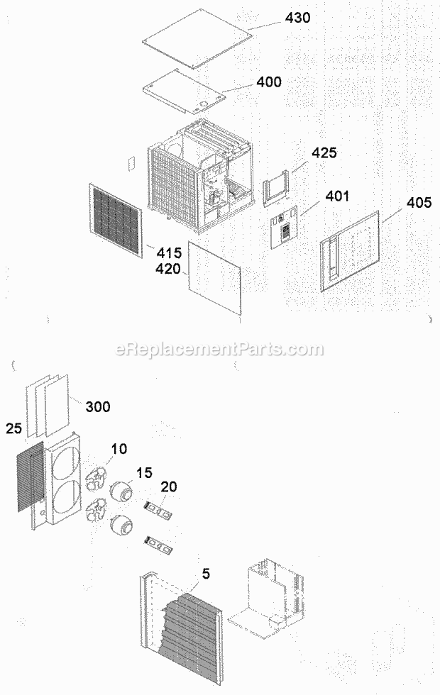 Page A Diagram and Parts List for GC-1206  Ice-O-Matic Ice Maker