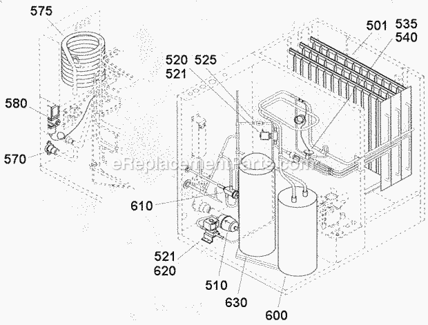 Page C Diagram and Parts List for GC-1206  Ice-O-Matic Ice Maker