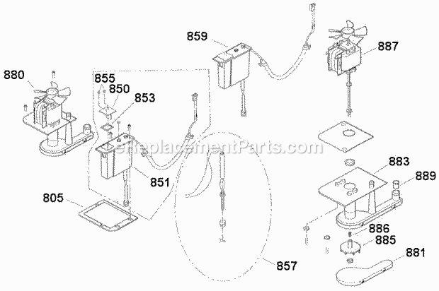Page E Diagram and Parts List for GC-1206  Ice-O-Matic Ice Maker