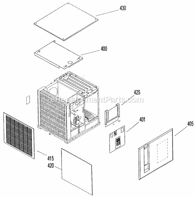 Page A Diagram and Parts List for GC-300  Ice-O-Matic Ice Maker