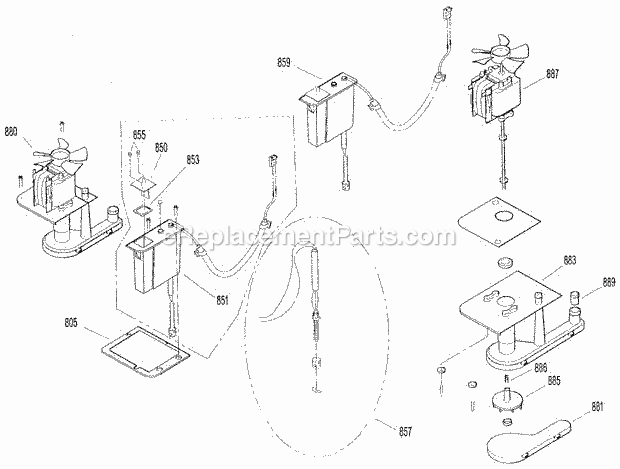 Page G Diagram and Parts List for GC-305  Ice-O-Matic Ice Maker