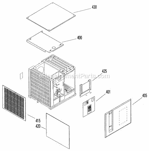 Page A Diagram and Parts List for GC-806  Ice-O-Matic Ice Maker