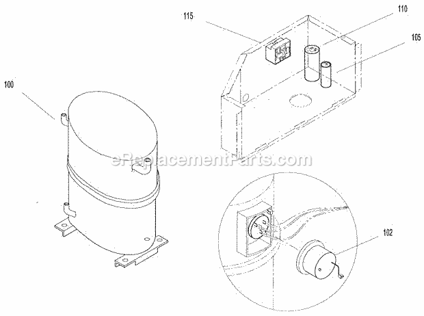 Page C Diagram and Parts List for GC-806  Ice-O-Matic Ice Maker