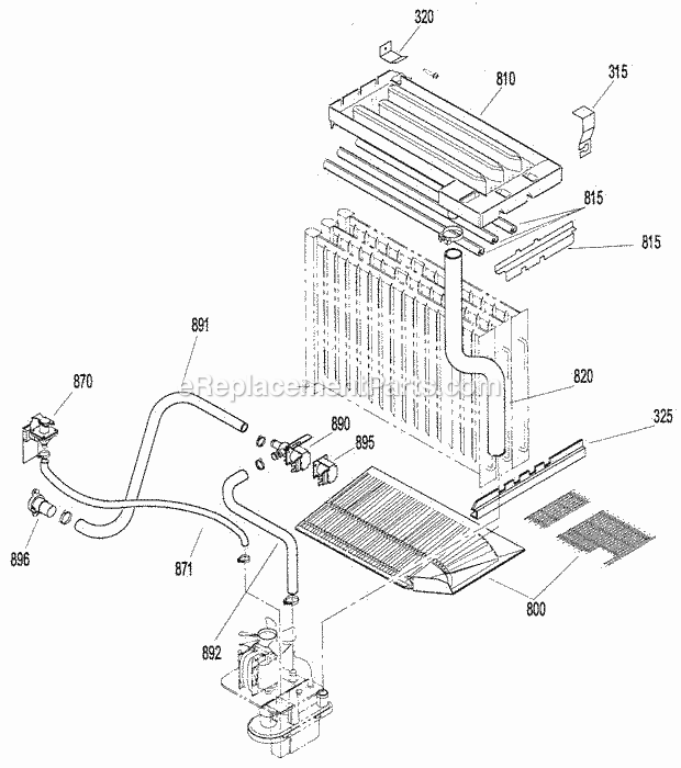 Page F Diagram and Parts List for GC-806  Ice-O-Matic Ice Maker