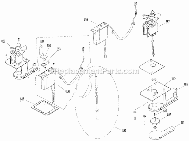 Page G Diagram and Parts List for GC-806  Ice-O-Matic Ice Maker