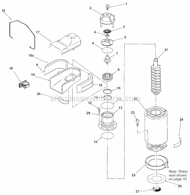 Evaporator Diagram and Parts List for GEMD-520  Ice-O-Matic Ice Maker