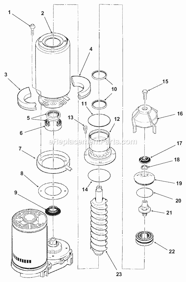 Evaporator Diagram and Parts List for GEMD-790  Ice-O-Matic Ice Maker