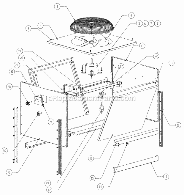 Page G Diagram and Parts List for ICE-0250  Ice-O-Matic Ice Maker