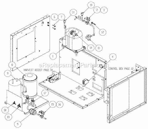 Remote Diagram and Parts List for ICE-0605  Ice-O-Matic Ice Maker