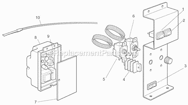Control System Diagram and Parts List for ICEU-070  Ice-O-Matic Ice Maker