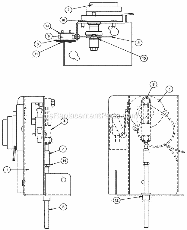 Harvest Assist Assembly Diagram and Parts List for ICEU-200  Ice-O-Matic Ice Maker