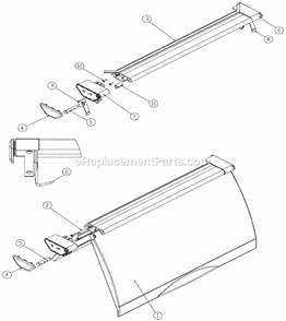Part Location Diagram of 9051560-01 Ice-O-Matic Cap End Hinge Rh