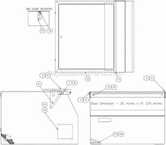 Page A Diagram and Parts List for B25  Ice-O-Matic Ice Maker