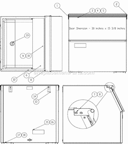 Page A Diagram and Parts List for B40  Ice-O-Matic Ice Maker