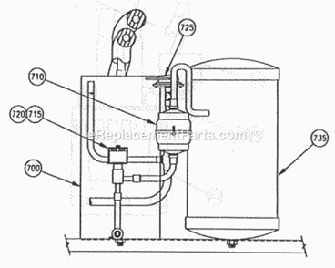 Page F Diagram and Parts List for C-121  Ice-O-Matic Ice Maker