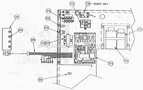 Page M Diagram and Parts List for C-136 C-Series Ice-O-Matic Ice Maker
