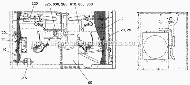 Page V Diagram and Parts List for C-146  Ice-O-Matic Ice Maker