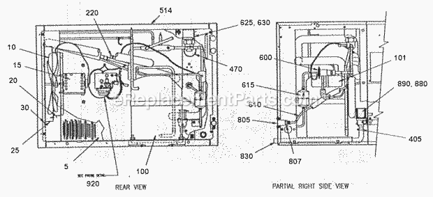 Page C Diagram and Parts List for C-146  Ice-O-Matic Ice Maker