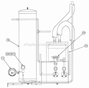Page AF Diagram and Parts List for C-185  Ice-O-Matic Ice Maker
