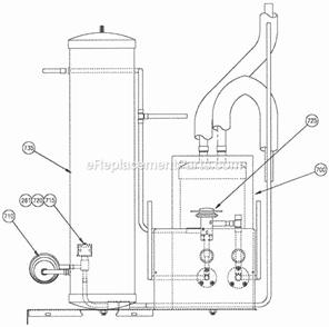 Page E Diagram and Parts List for C-186 B-Series Ice-O-Matic Ice Maker