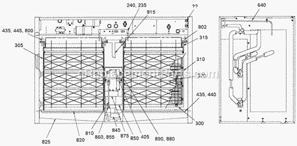 Page AC Diagram and Parts List for C-186 C-Series Gen II Ice-O-Matic Ice Maker
