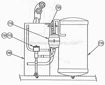 Page F Diagram and Parts List for C-30  Ice-O-Matic Ice Maker