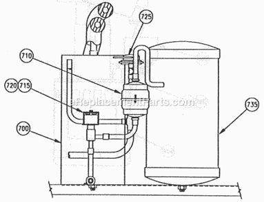 Page F Diagram and Parts List for C-40  Ice-O-Matic Ice Maker