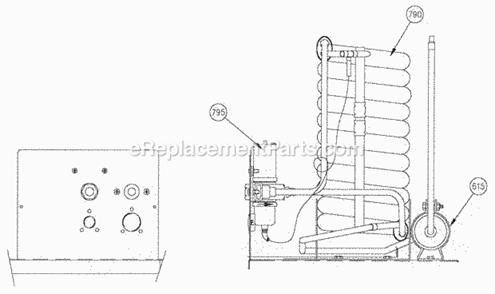 Page N Diagram and Parts List for C-61  Ice-O-Matic Ice Maker