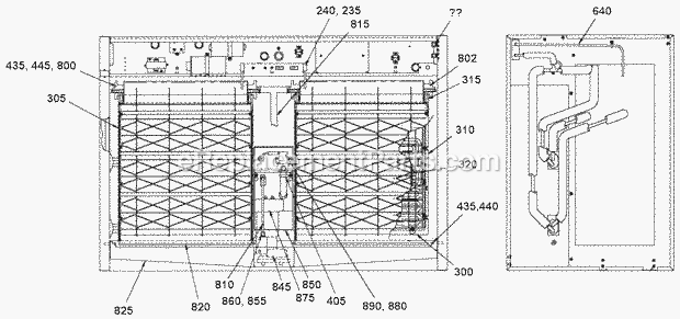 Page S Diagram and Parts List for C-65 B-Series Ice-O-Matic Ice Maker