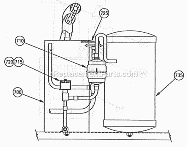 Page F Diagram and Parts List for C-65 B-Series Ice-O-Matic Ice Maker