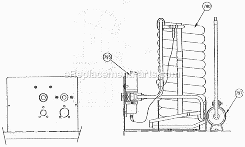 Page W Diagram and Parts List for C-65 C-Series Ice-O-Matic Ice Maker