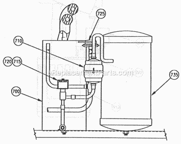 Page F Diagram and Parts List for C-66 B-Series Ice-O-Matic Ice Maker