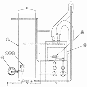 Page AF Diagram and Parts List for C-86  Ice-O-Matic Ice Maker