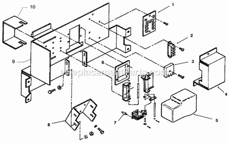 Dispensing Mechanism Diagram and Parts List for CD-220  Ice-O-Matic Ice Maker