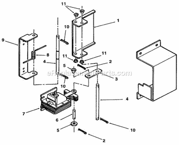 Door And Solenoid Diagram and Parts List for CD-220  Ice-O-Matic Ice Maker