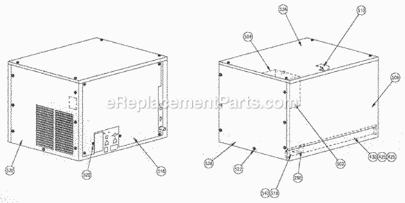 Page A Diagram and Parts List for EC-1005  Ice-O-Matic Ice Maker