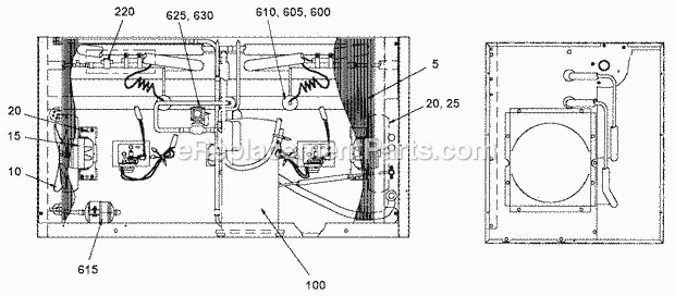 Page B Diagram and Parts List for EC-1805  Ice-O-Matic Ice Maker