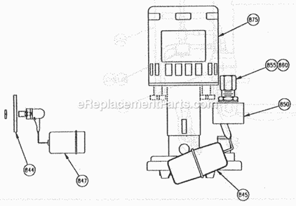 Page E Diagram and Parts List for EC-300 B-Series Ice-O-Matic Ice Maker