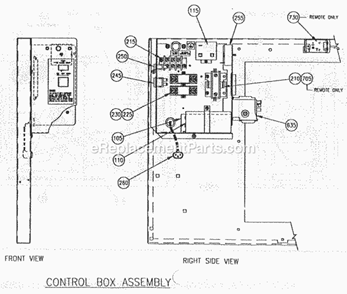 Page D Diagram and Parts List for EC-500 B-Series Ice-O-Matic Ice Maker