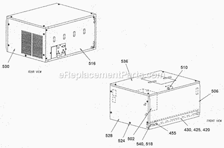 Page A Diagram and Parts List for EC-606 B-Series Ice-O-Matic Ice Maker