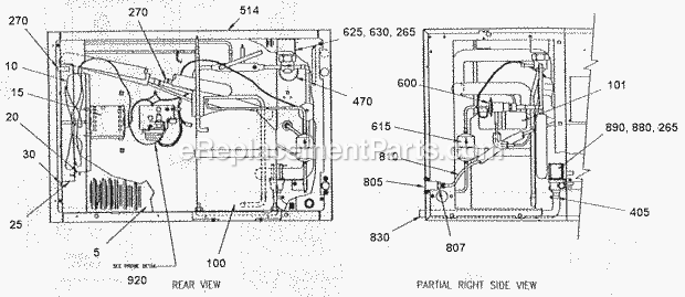 Page C Diagram and Parts List for EC-606 B-Series Ice-O-Matic Ice Maker