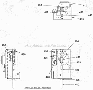 Page D Diagram and Parts List for ECP-400  Ice-O-Matic Ice Maker