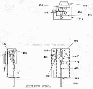 Page D Diagram and Parts List for ECP-556  Ice-O-Matic Ice Maker