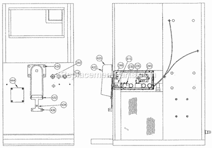 Page B Diagram and Parts List for EFD-550  Ice-O-Matic Ice Maker