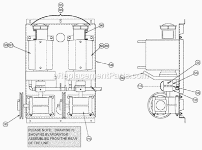 Page E Diagram and Parts List for EMF-2306  Ice-O-Matic Ice Maker
