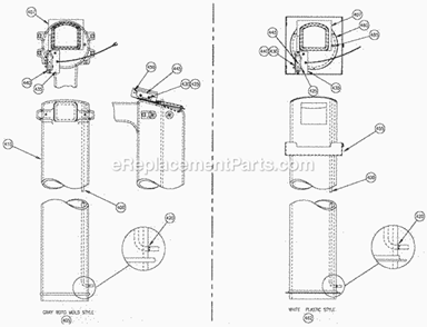 Page F Diagram and Parts List for EMF-2306  Ice-O-Matic Ice Maker
